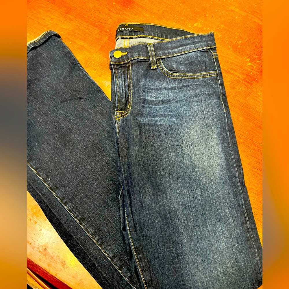 J brand slim boot leg: veruca dark blue premium denim